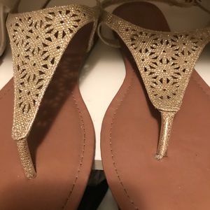 Sparkle gold sandals